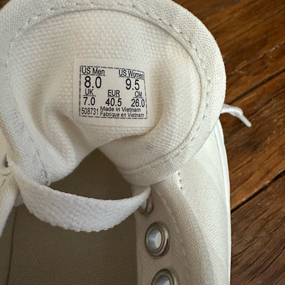 Vans Authentic True White Low-top Sneaker Shoe Size 9.5 US Women / 8.0 US Men - Picture 9 of 16